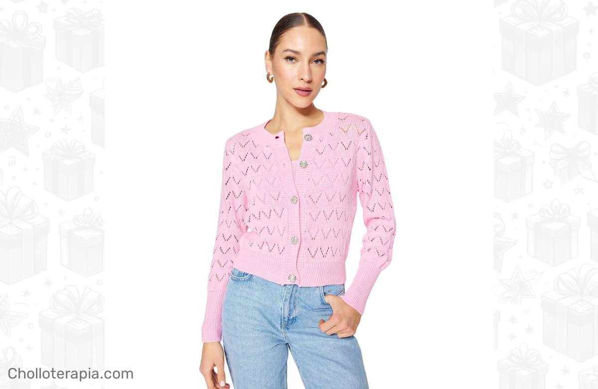 ¡No te quedes sin tu cárdigan de mujer de punto acrílico a precio de infarto!
