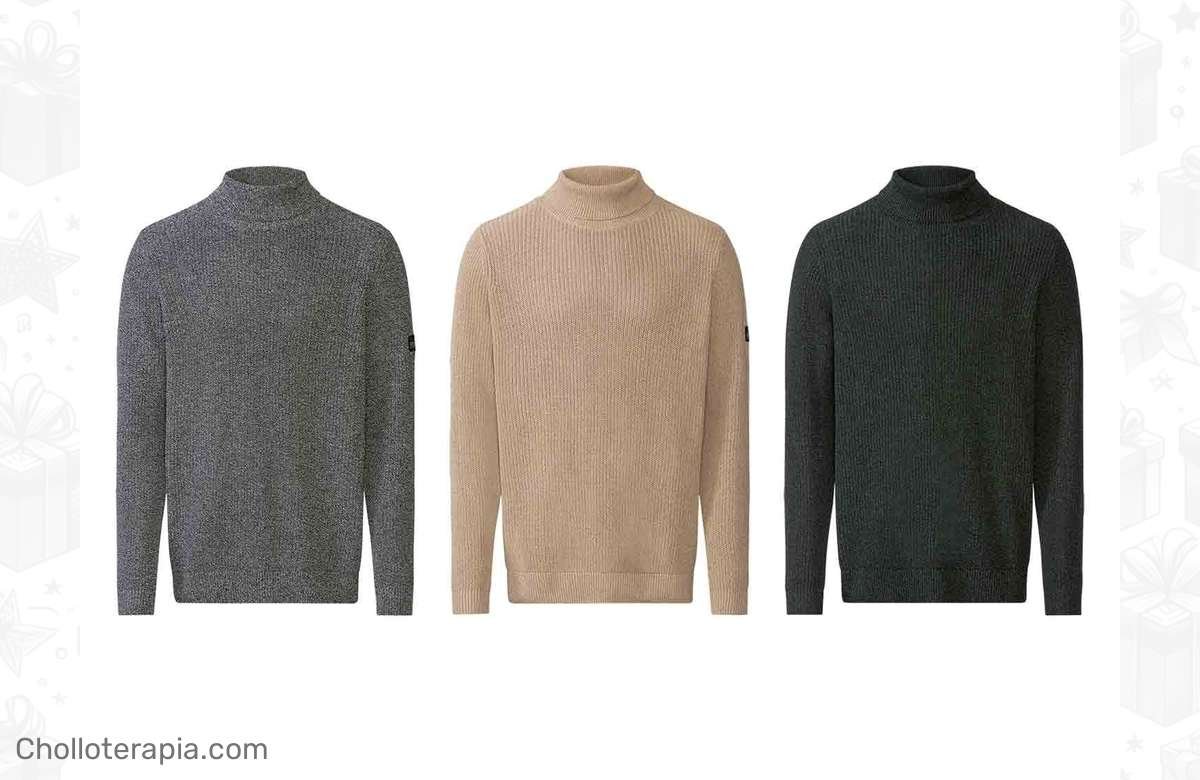 ¡No te quedes sin tu jersey de cuello alto para hombre al mejor precio!