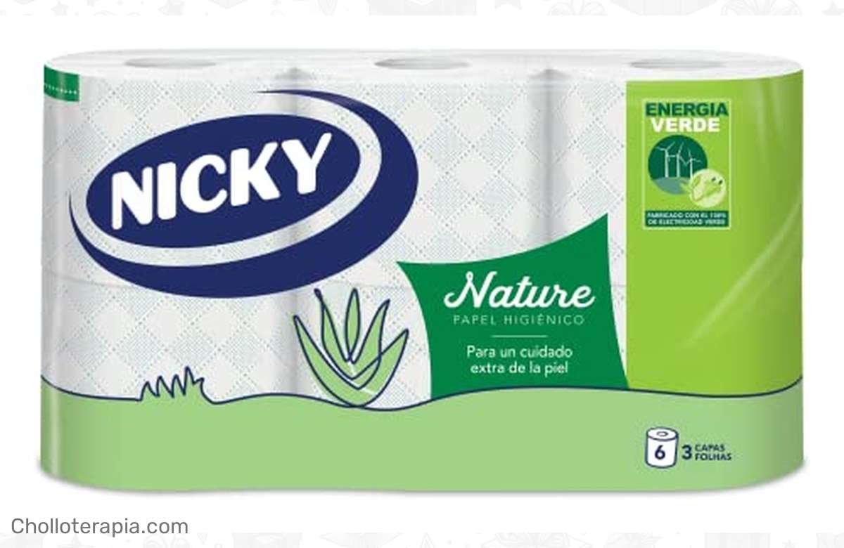 ¡No te quedes sin tu papel higiénico Nicky Nature con aloe vera!