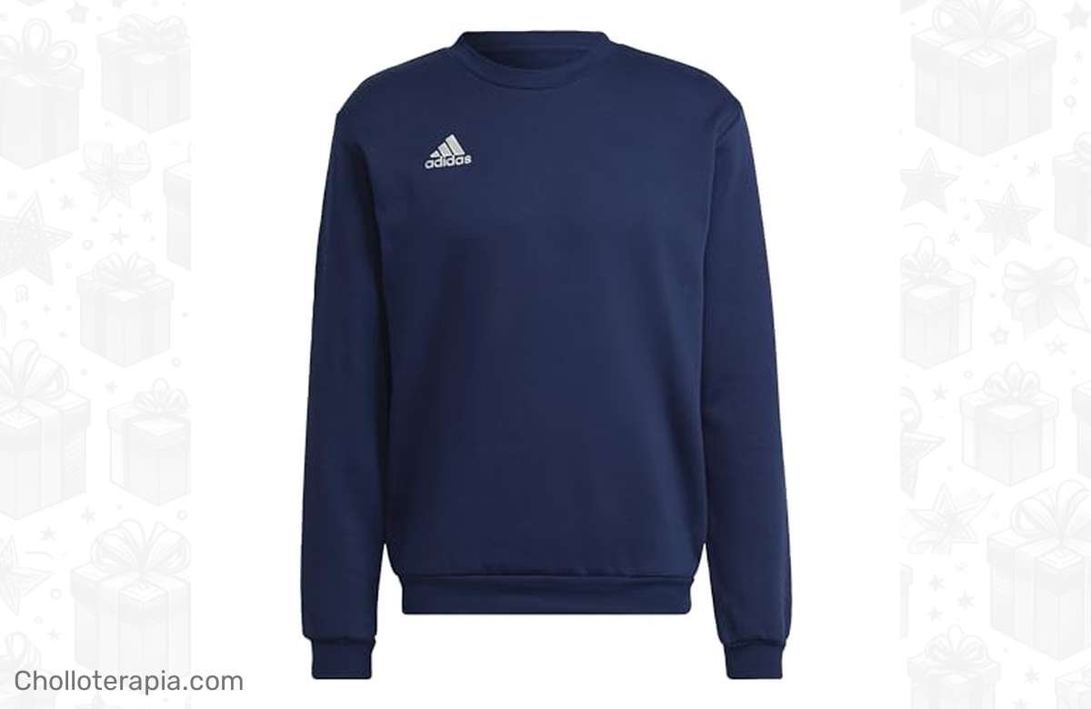¡No te quedes sin tu sudadera adidas en azul oscuro a precio de locura!