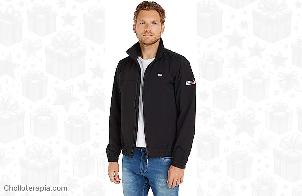 ¡Oferta del día! Chaqueta Tommy Jeans hombre negra a precio de locura