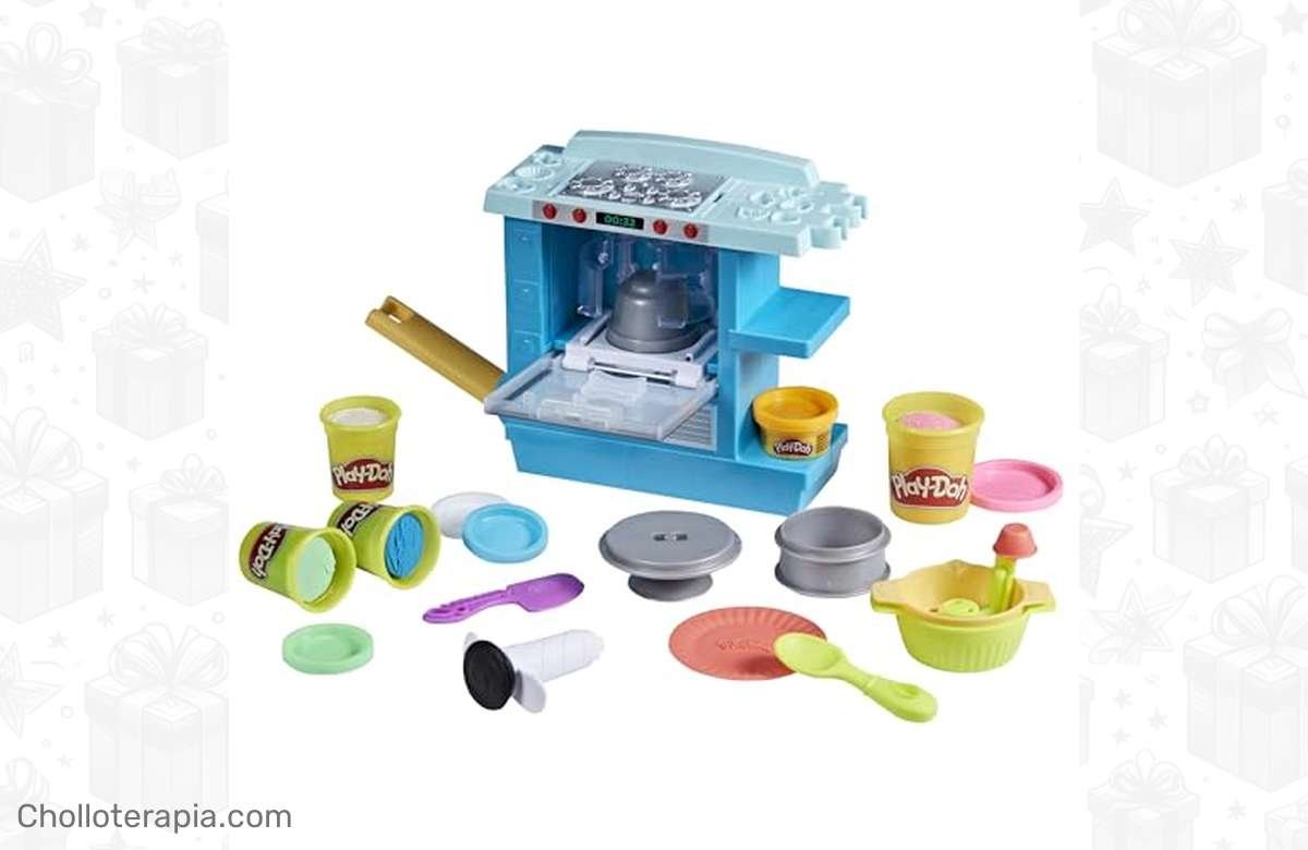 ¡Oferta exclusiva! Set Play-Doh Gran Horno de Pasteles con 5 botes de plastilina para niños a partir de 3 años. ¡No te quedes sin el tuyo!