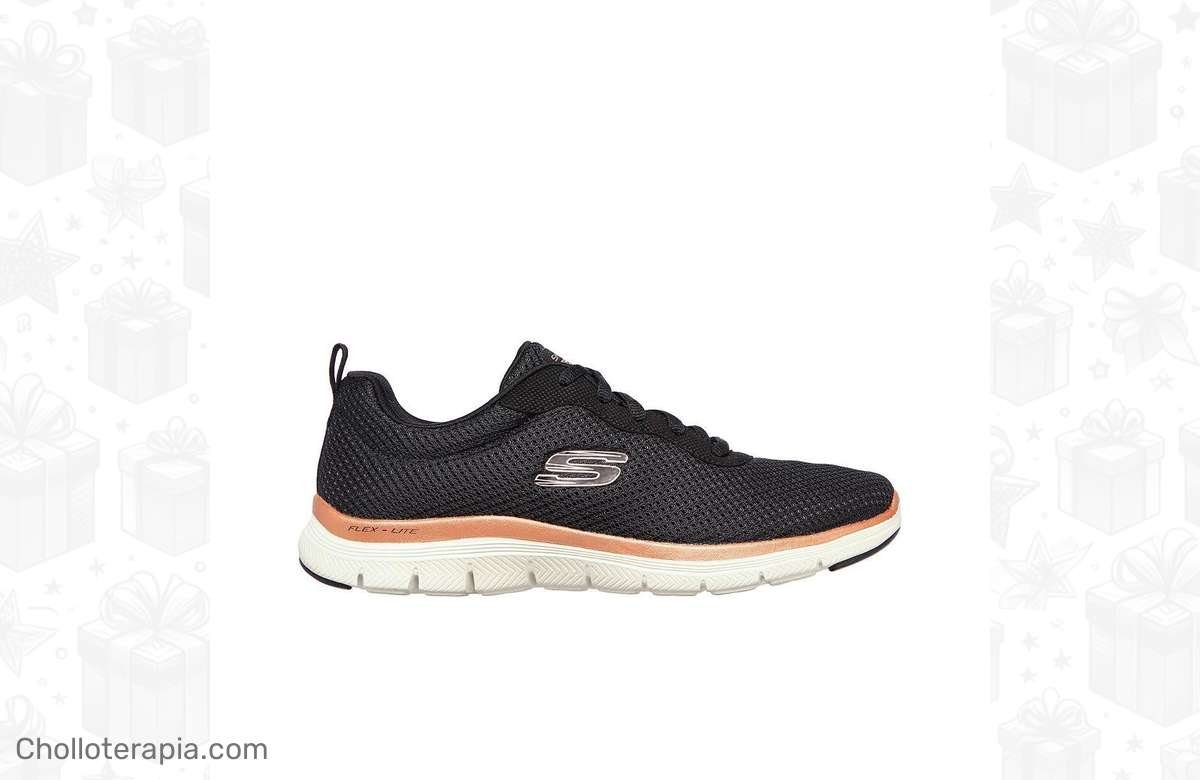 ¡Oferta increíble en zapatillas deportivas SKECHERS negras! ¡Corre que vuelan!