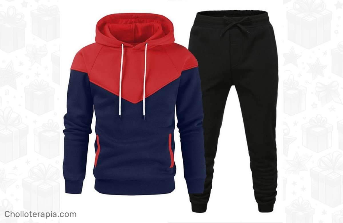 ¡Outfit de moda para el frio! Sudadera + pantalones de chándal a precio de descuento