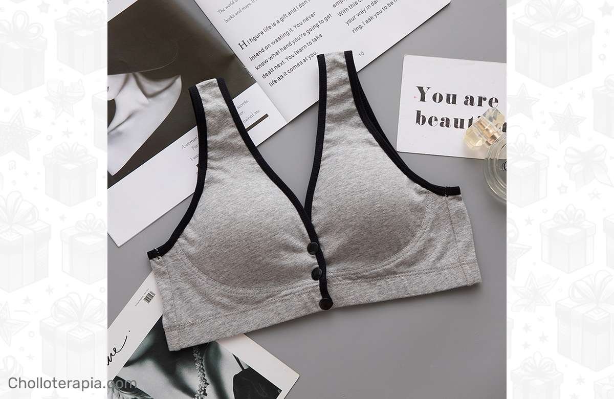 ¡Potencia tu belleza y confort con nuestro sujetador Push-up con botones delanteros para mujer! ¡Un must-have en maternidad con talla grande y sin cables!