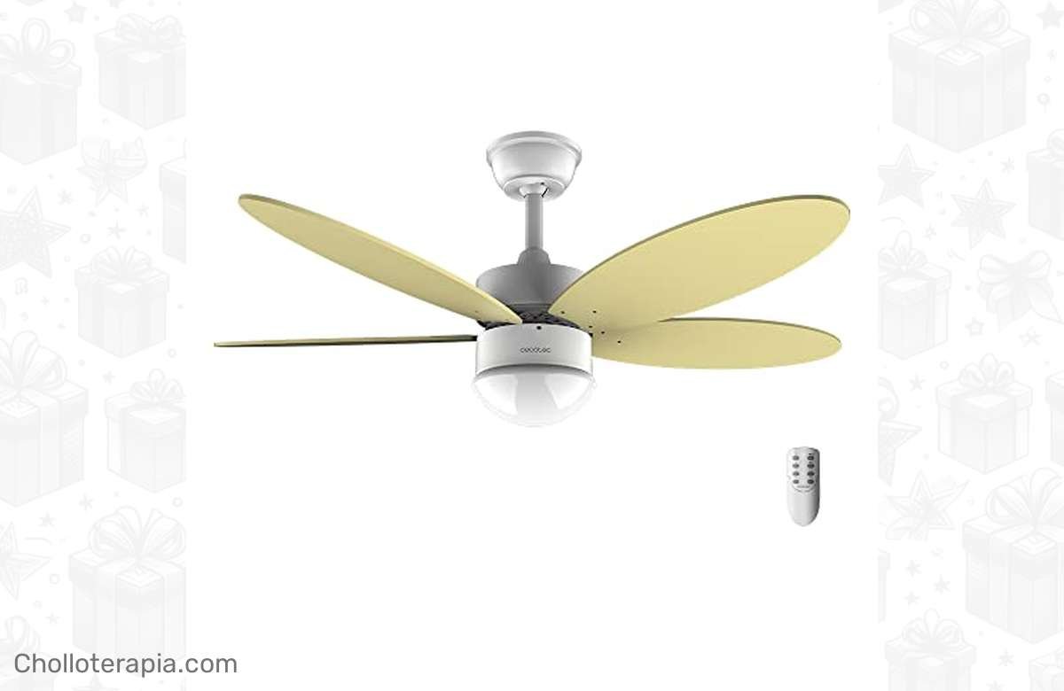 ¡Refresca tu hogar al máximo con el ventilador de techo EnergySilence Aero SunLight de Cecotec y ahorra energía!