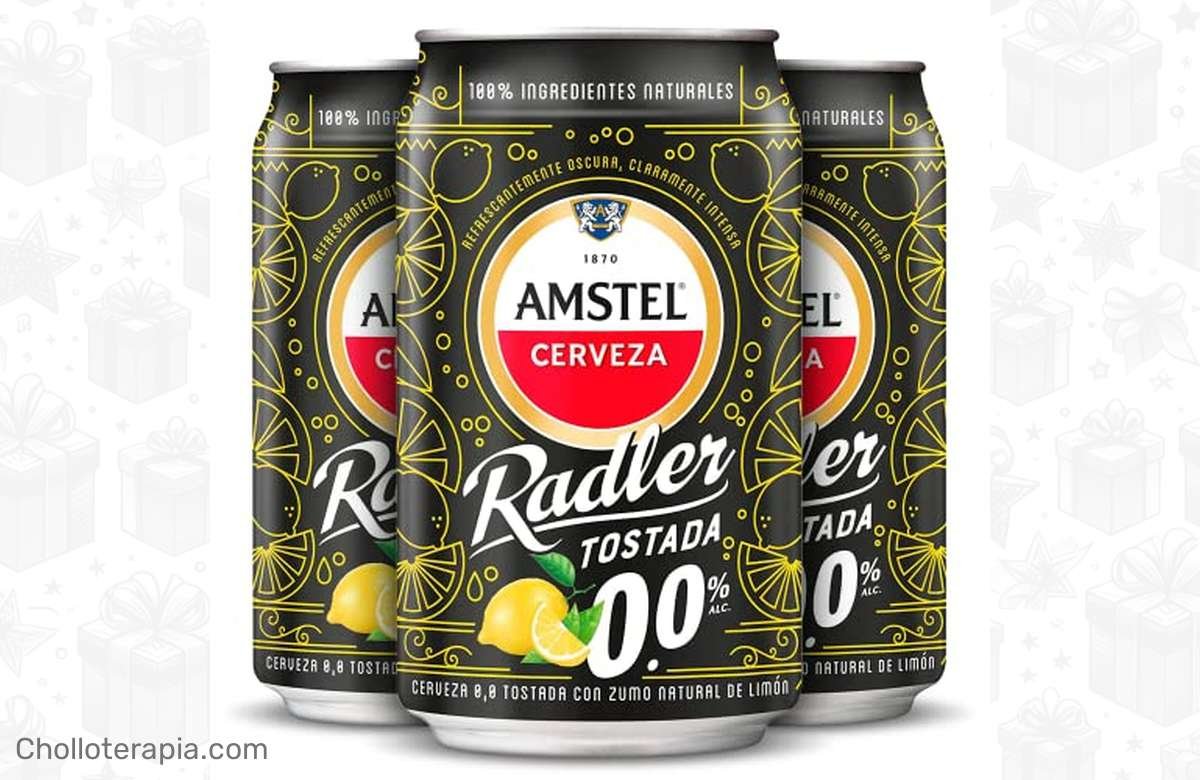 ¡Refresca tus días con el mejor sabor! Pack 24x33cl. Amstel Radler 0,0 Cerveza Tostada Limón sin alcohol. ¡No te lo pierdas!