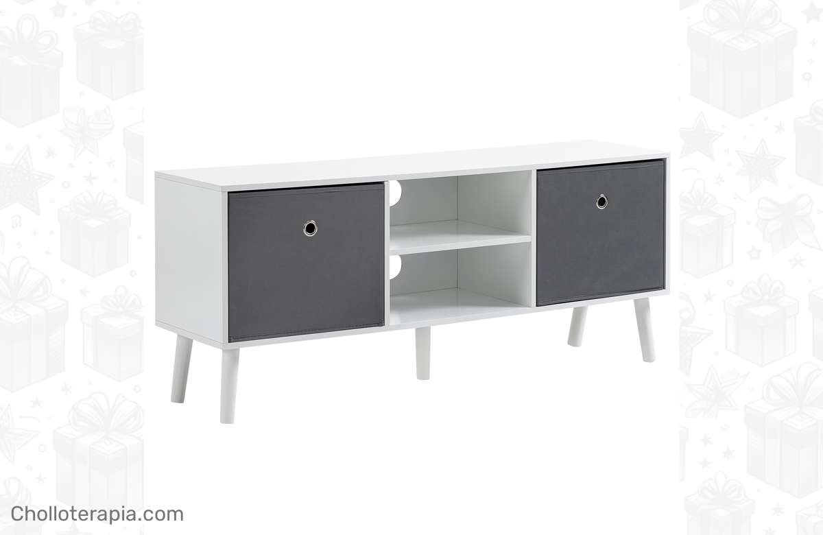 ¡Renueva tu sala con este mueble de TV para pantallas de hasta 50! ¡Moderno, funcional y al mejor precio! ¡No te lo pierdas!