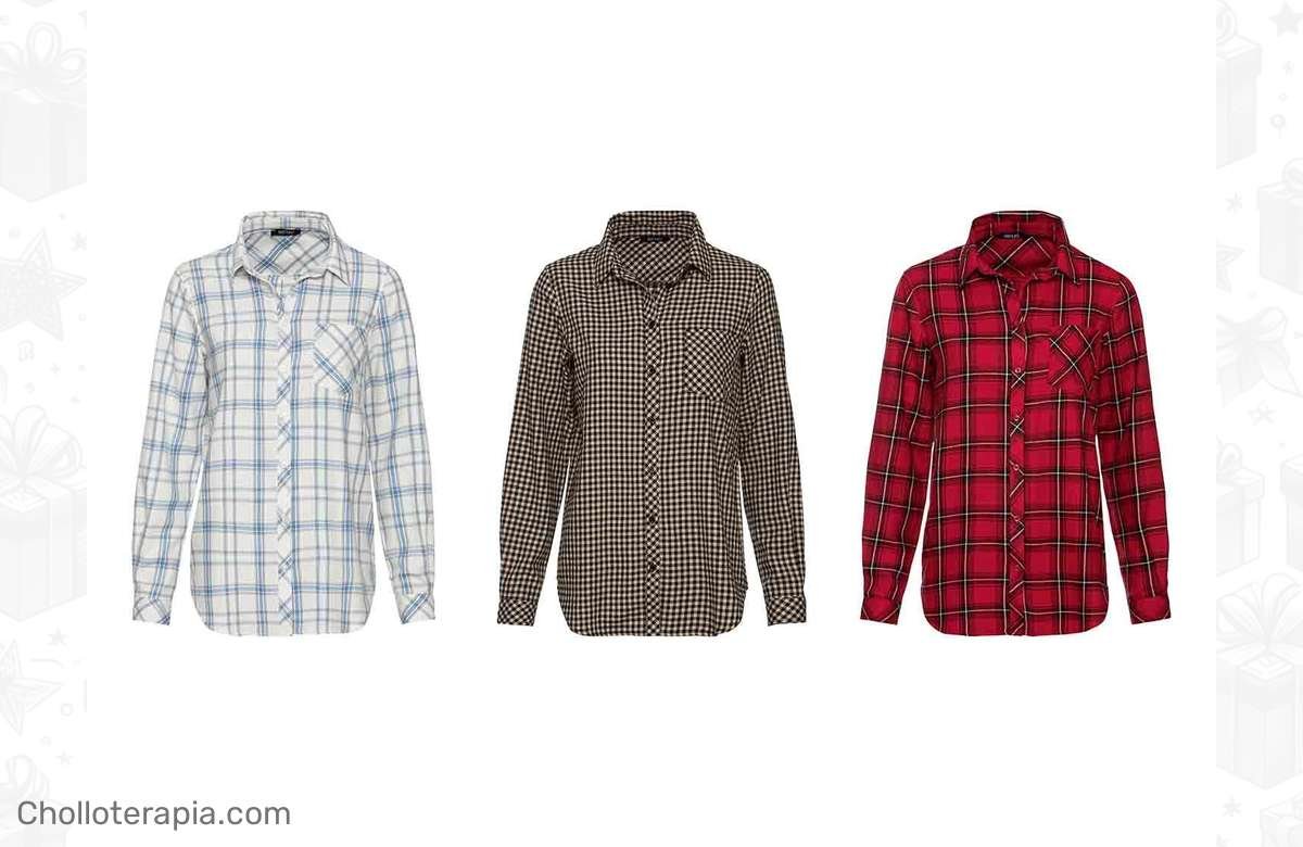 ¡Sé la reina del estilo con estas camisas de franela para mujer a precio de locura!