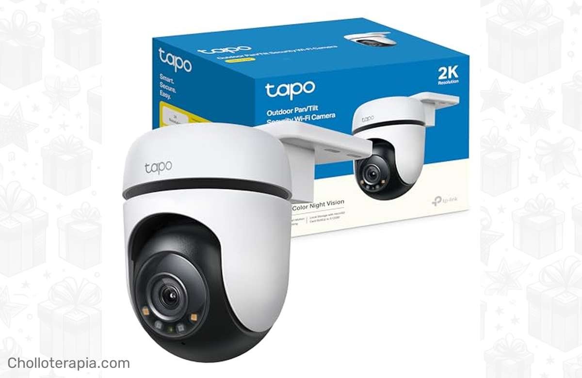 ¡Vigila tu hogar sin perder detalle! Cámara Wi-Fi de 2k con visión nocturna a todo color y detección de personas. ¡Aprovecha esta oferta con envío gratis!