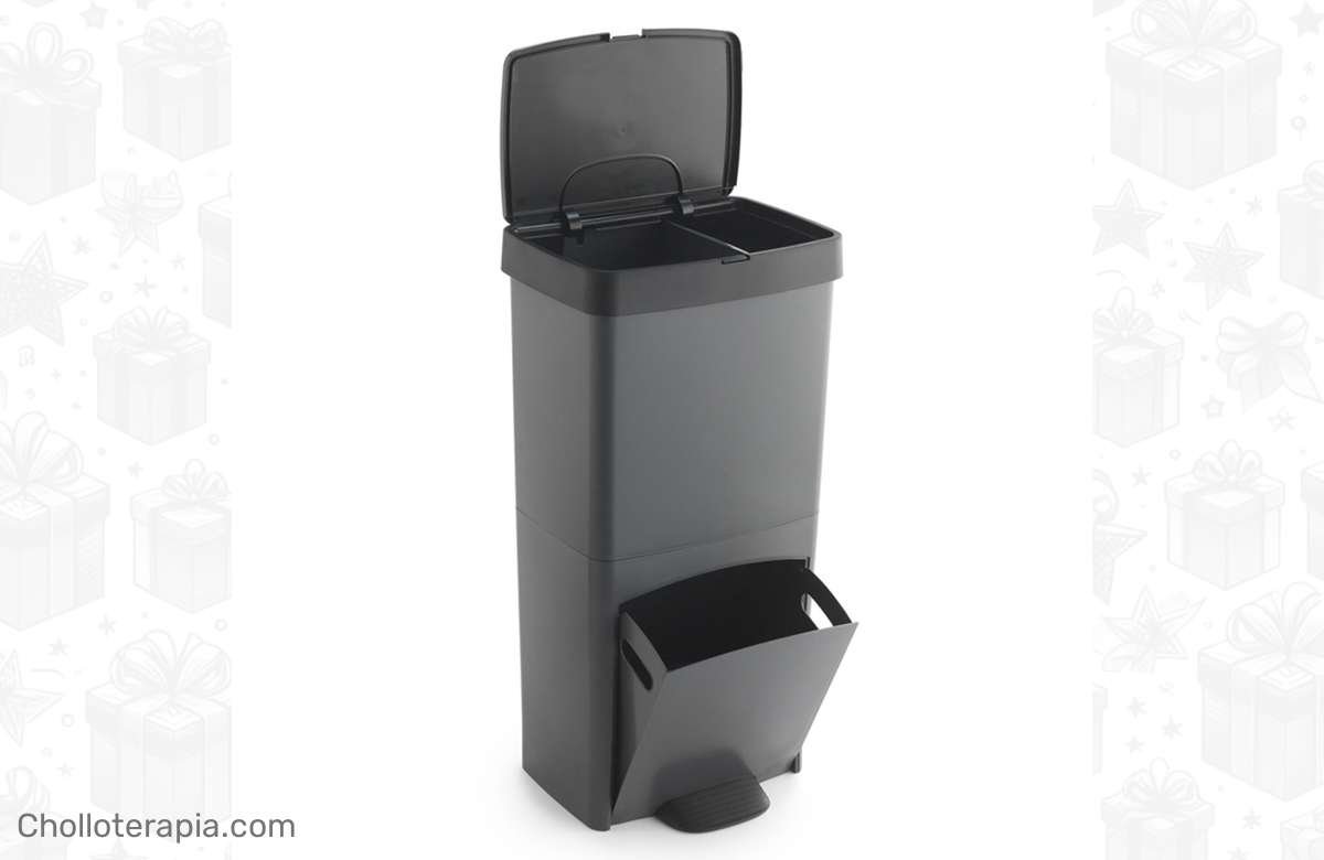 Aprovecha esta oportunidad única para organizar tu basura de forma rápida y sencilla con el Cubo de Basura Wellhome de 70L ¡No esperes más!