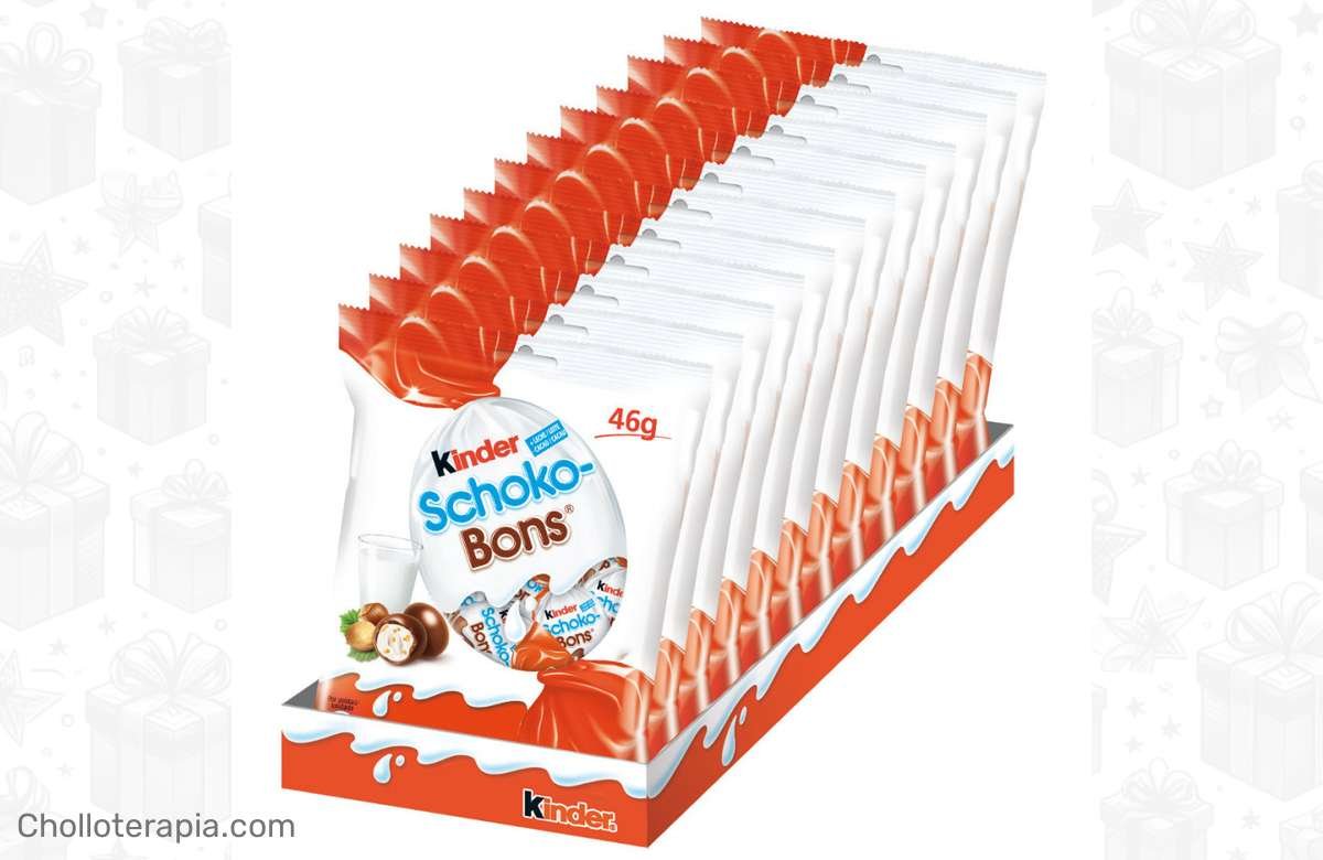 Consigue ahora 12 bolsas de Kinder Schoko Bons ¡Sabor irresistiblemente delicioso!