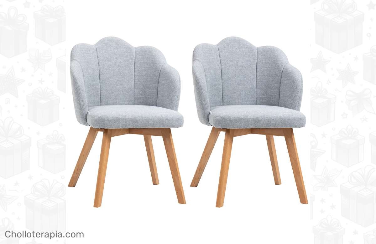 Dale un toque de estilo a tu comedor con este set de sillas acolchadas ¡Aprovecha ya la oferta!