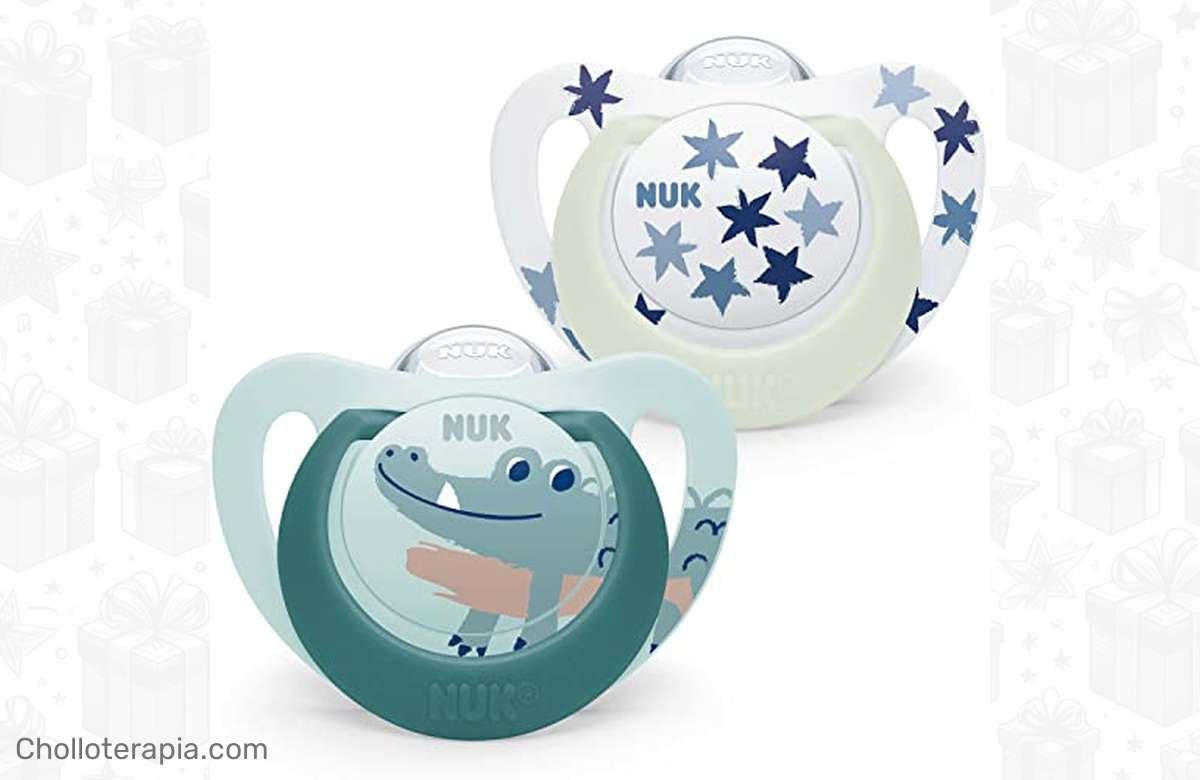 Descuento exclusivo: ¡Chupetes NUK Star Baby Dummy anti BPA para bebés de 18-36 meses! ¡Llévate 2 unidades en cocodrilo verde!