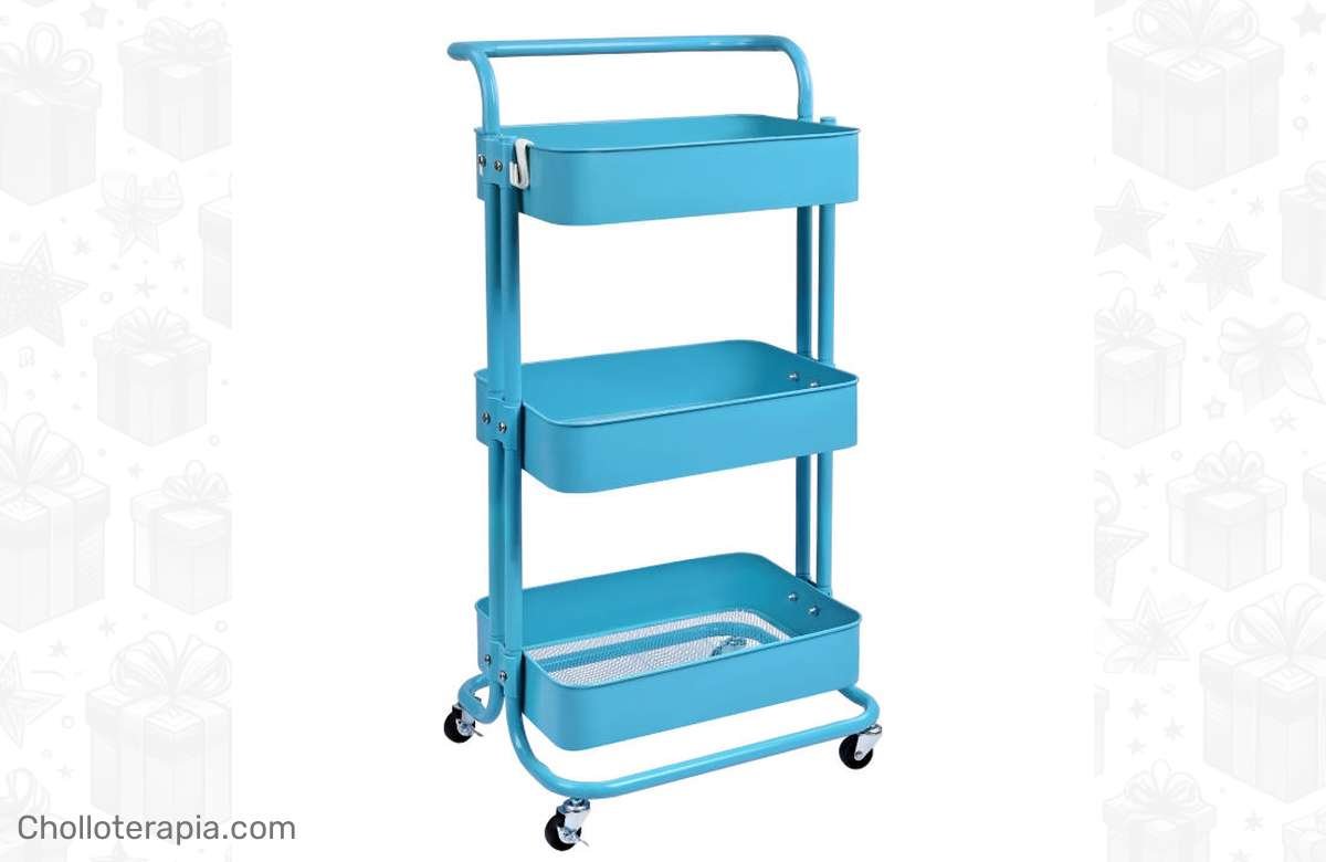 Organiza tu cocina con el carrito multiusos que estabas buscando