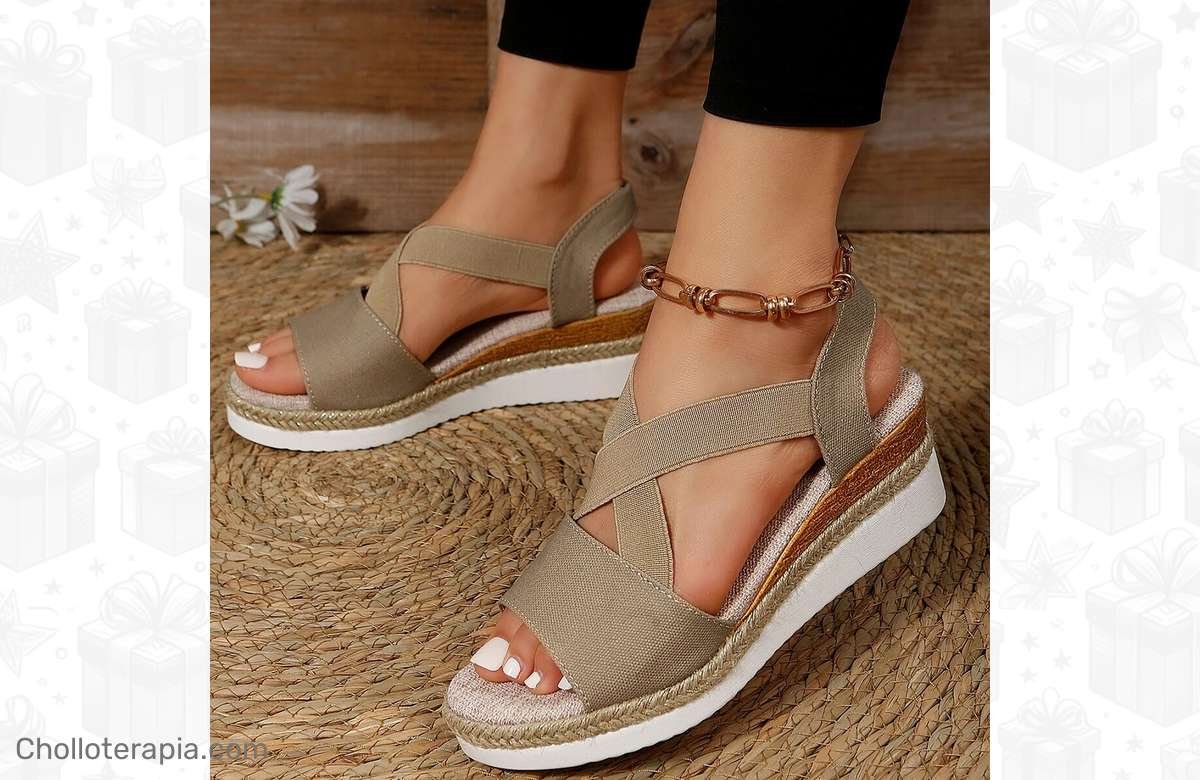 Sandalias retro de plataforma abierta: ¡Tus pies merecen lo mejor, cómpralas ya!