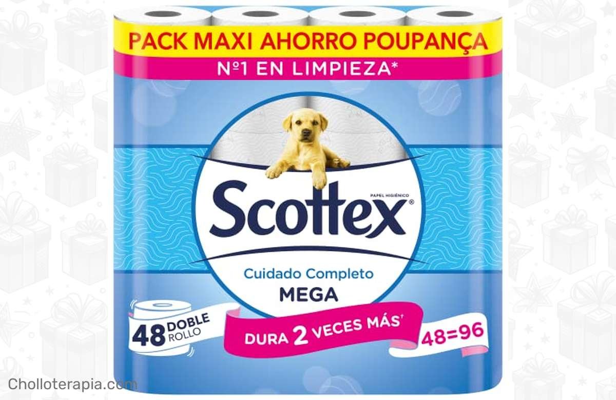 ¡Ahorra el doble con el Papel Higiénico Scottex Megarollo!