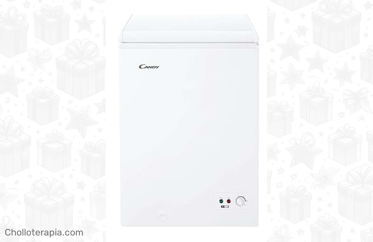 – ¡Ahorra espacio con estilo con el congelador Candy CCHH 100!