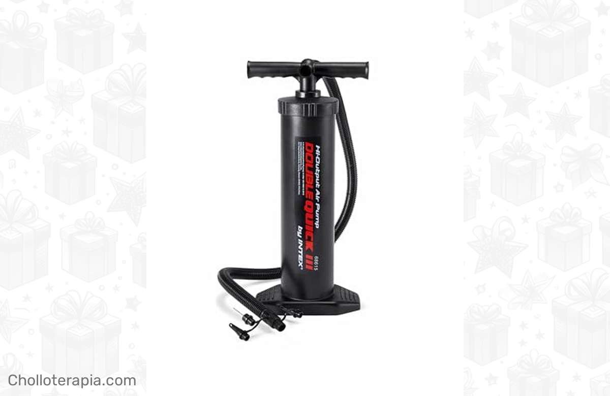 ¡Ahorra tiempo con este hinchador de mano doble velocidad! ¡Infla tus objetos en segundos!