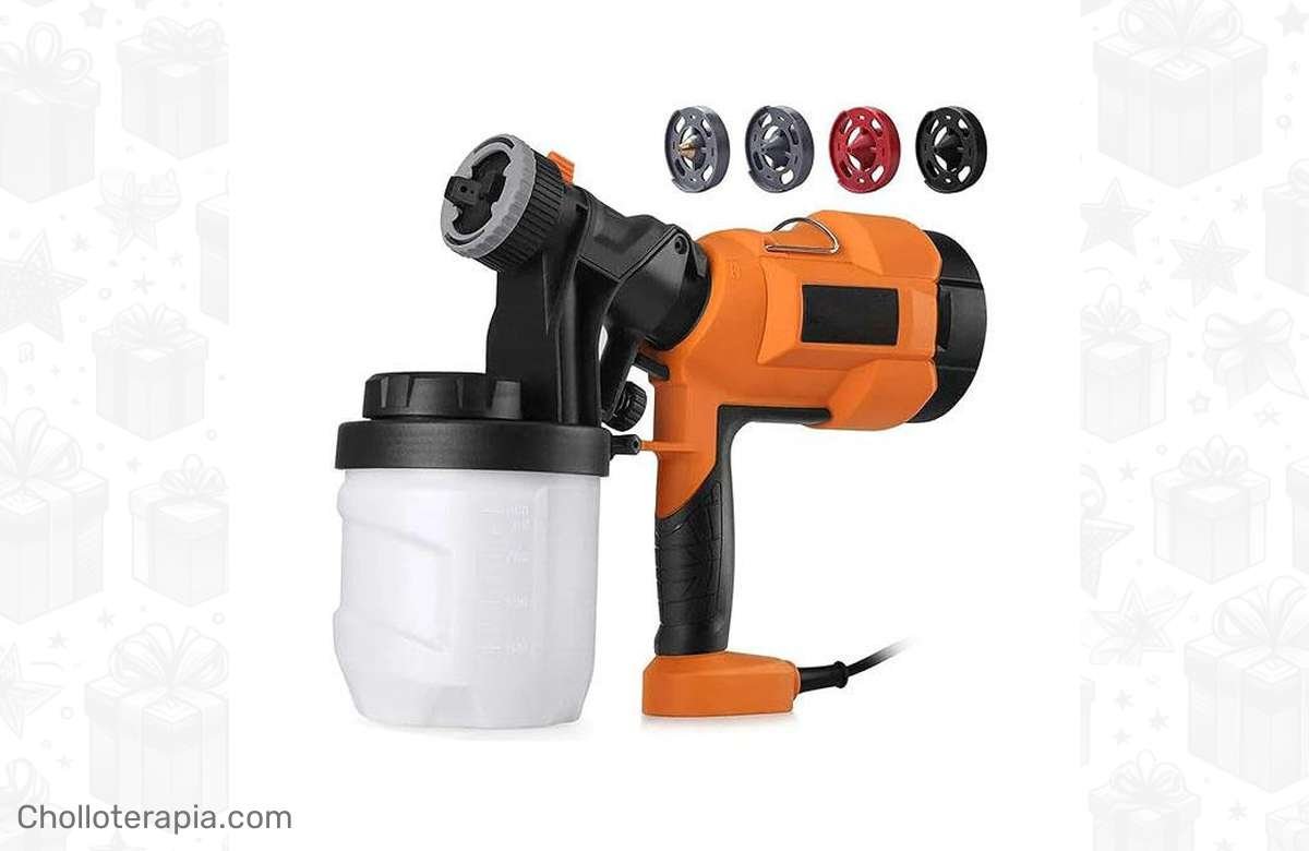 – ¡Ahorra tiempo y dinero pintando con la pistola TACKLIFE!