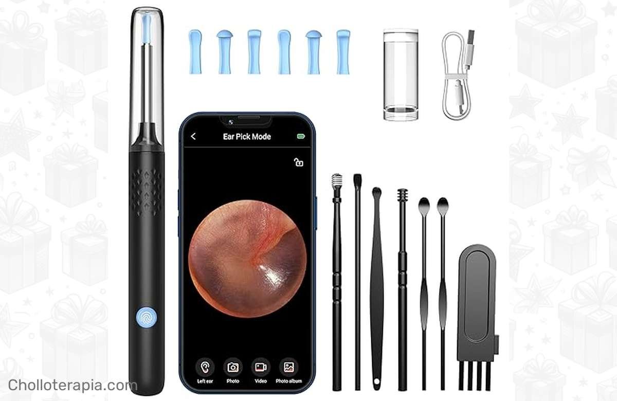 ¡Ahorra un 43% y cuida tus oídos con el Otoscopio LMECHN 1080P! ¡No te lo pierdas!