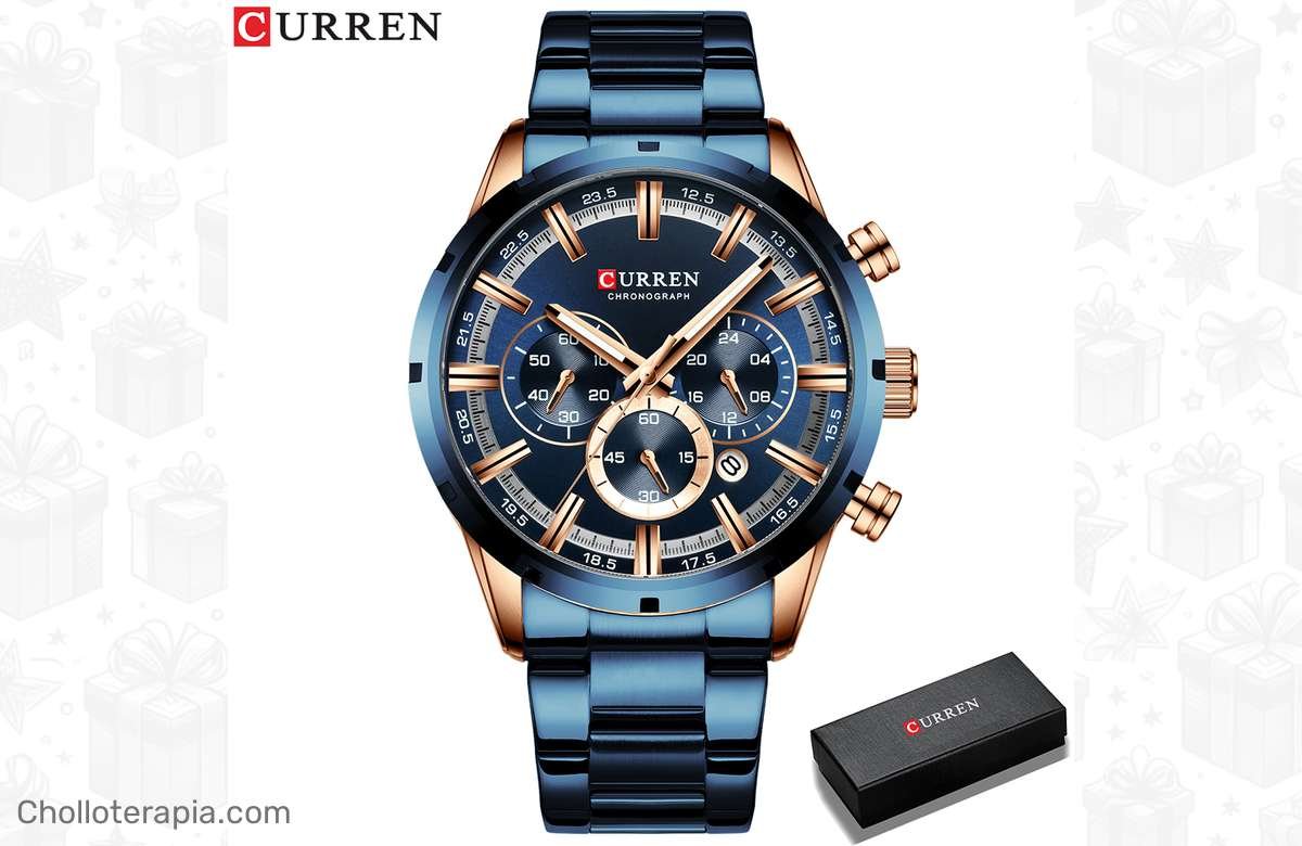 ¡Aprovecha ya! Relojes deportivos de lujo con brazalete de acero inoxidable ¡Solo para hombres!