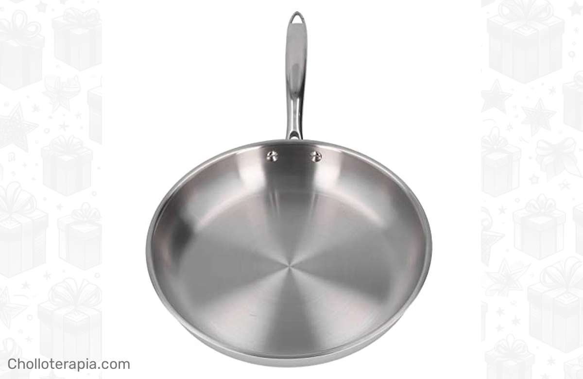 ¡Cocina como un chef con esta sartén antiadherente de acero inoxidable 304 de 30 cm! ¡No te quedes sin la tuya!