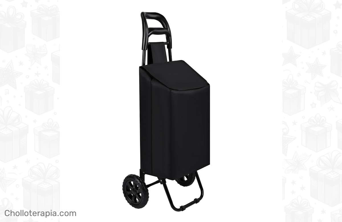 ¡Compra inteligente! Carro de compra plegable con bolsa impermeable y ruedas resistentes al mejor precio. ¡No te lo pierdas!