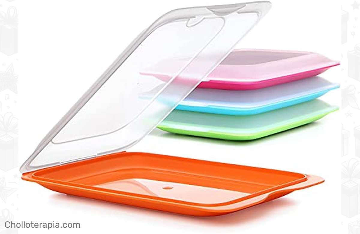 ¡Conserva tus alimentos frescos con este set de 4 Porta Embutidos y Alimento Fresh!