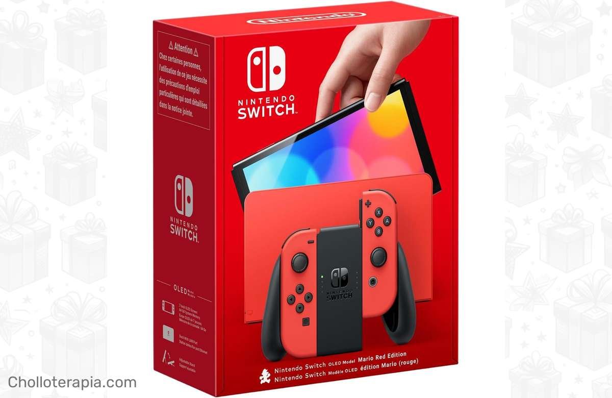 ¡Consigue la Nintendo Switch OLED Rojo a precio de ganga!