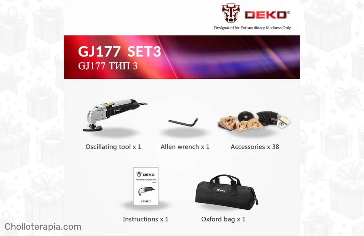 ¡Consigue tu DEKO-Kit de herramientas eléctricas ahora mismo y ahorra como nunca antes!