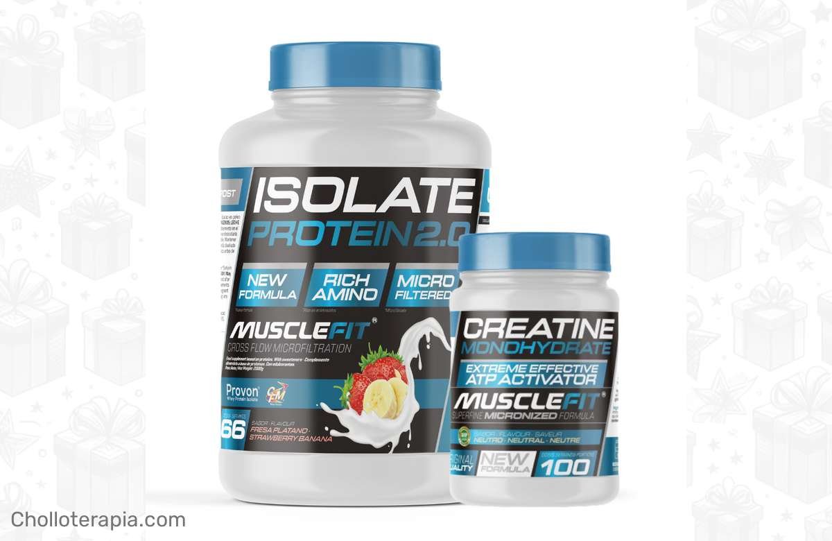 ¡Consigue tu Pack de Proteína ISO 2000g + Creatina 300g y potencia tus entrenamientos! ¡Solo por tiempo limitado en Musclefit y MuscleCult!
