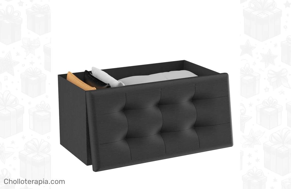 ¡Consigue tu Puff de almacenaje plegable con acolchado hoy mismo y haz tu hogar mucho más acogedor!
