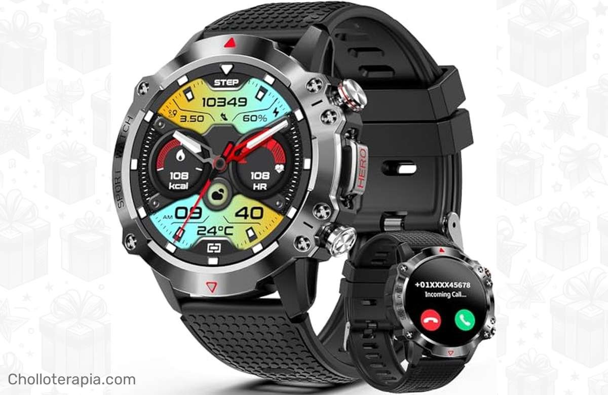¡Consigue tu Smartwatch hombre con 107 modos deportivos al 50% off ya!