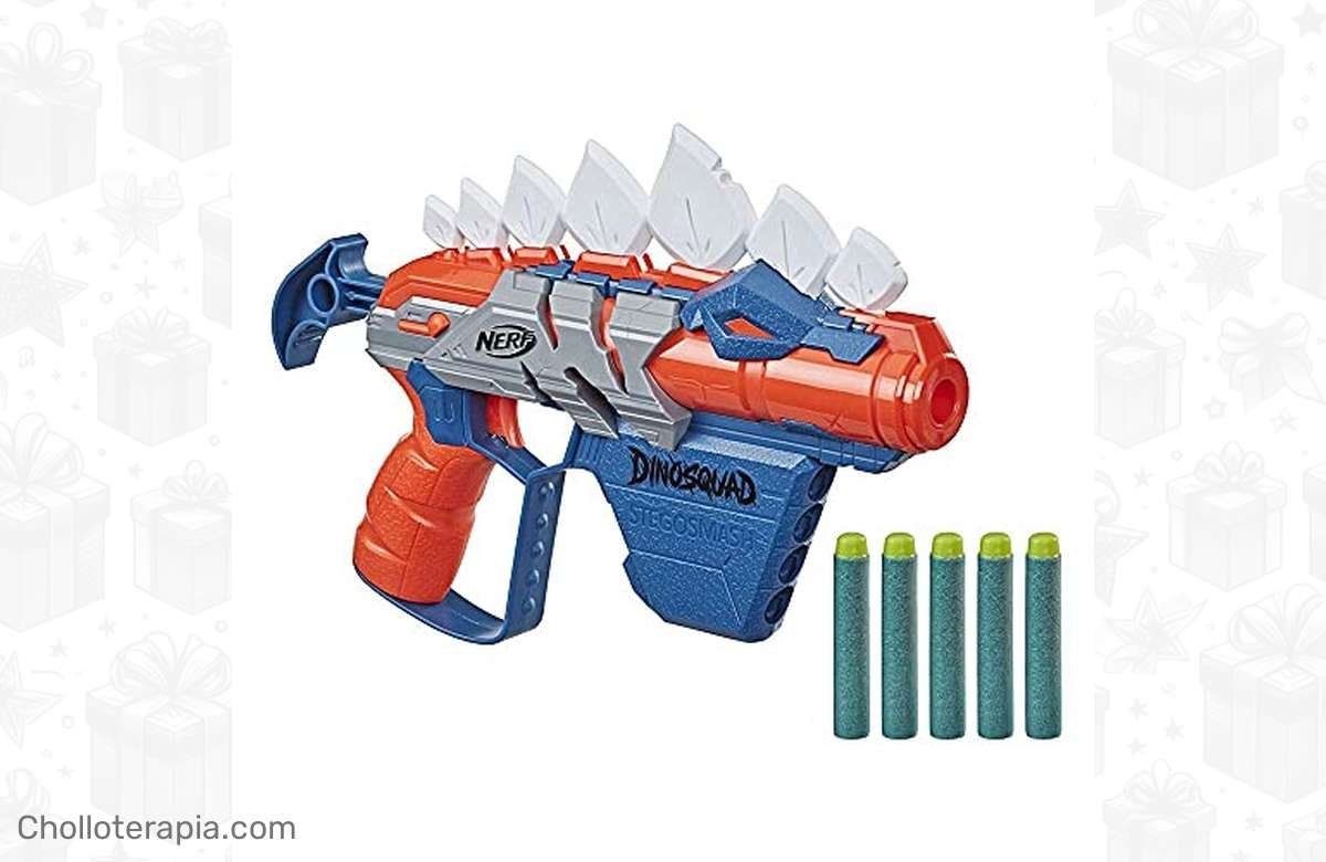 ¡Dale a tu diversión un giro jurásico con el Lanzador de Dardos Nerf DinoSquad Stegosmash! ¡Consíguelo ahora con un diseño alucinante y puntas en forma de pico de Estegosaurio! ¡No esperes más!