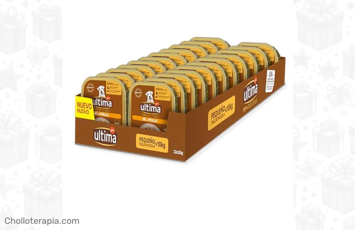 ¡Dale a tu perro mini el sabor delicioso del paté de pollo con esta oferta irresistible de Ultima Fit & Delicious!