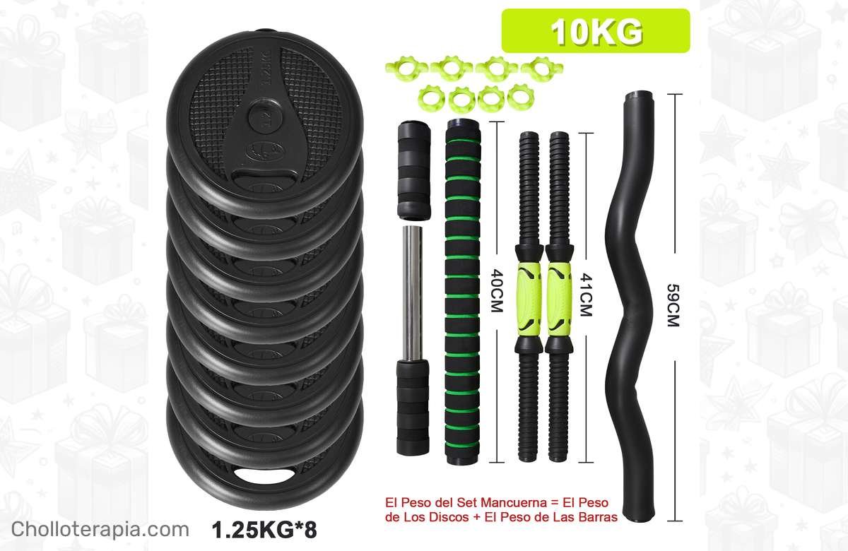 ¡Dale potencia a tu entrenamiento con estas mancuernas 4 en 1! ¡No te quedes sin la oportunidad de conseguir este pack exclusivo!