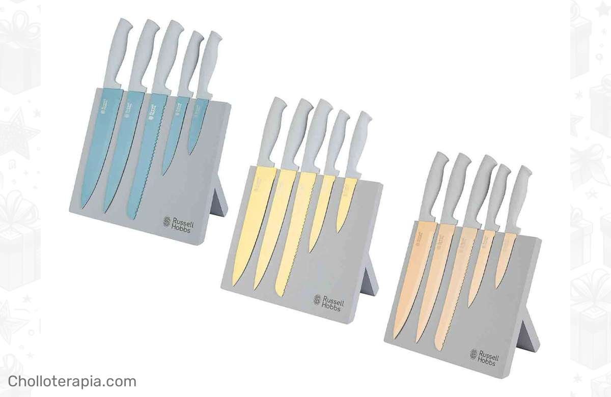 ¡Date prisa! ¡5 cuchillos de acero inoxidable a precio de regalo!