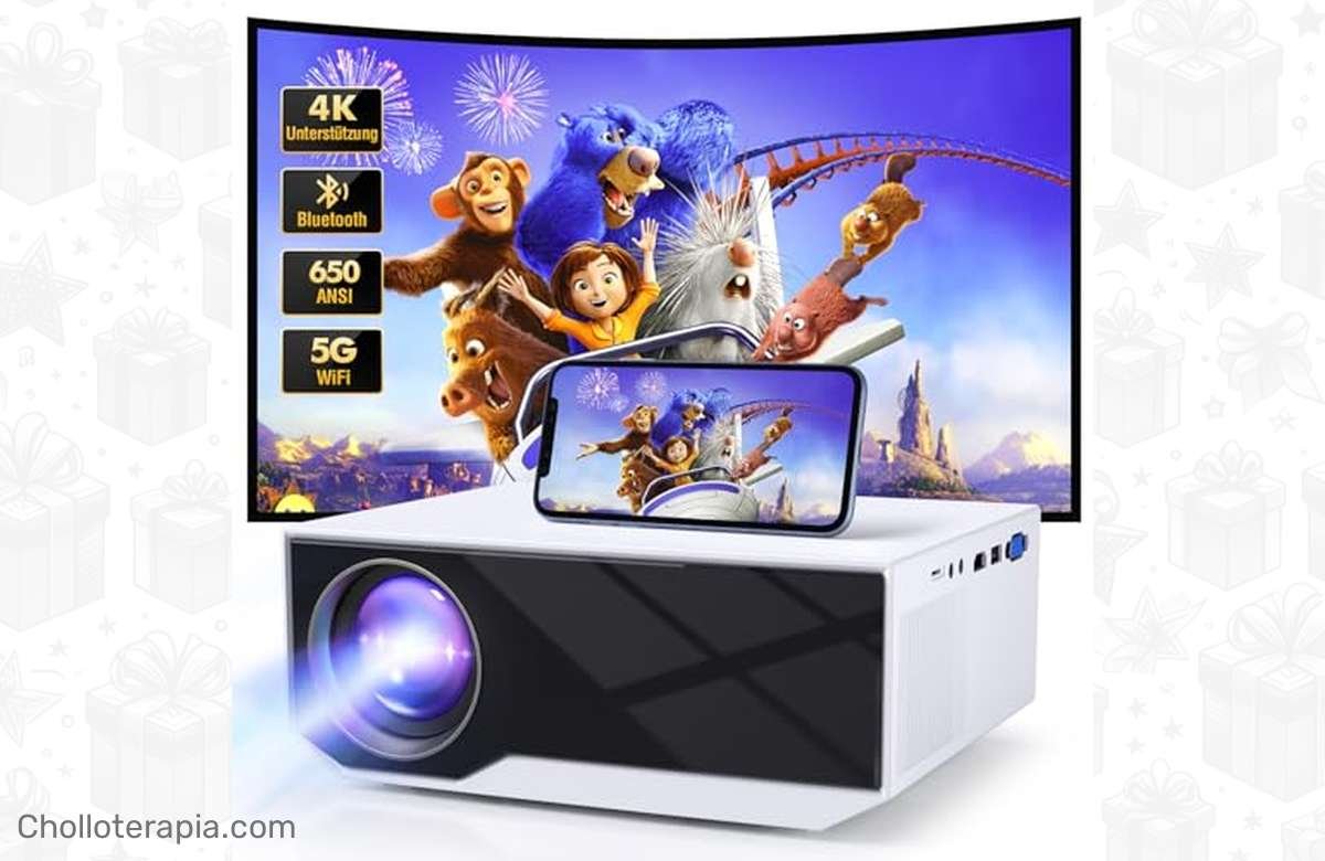 ¡Descuento exclusivo del 86% en Proyector con 5G WiFi Bluetooth! ¡No te quedes sin tu cine en casa Full HD!
