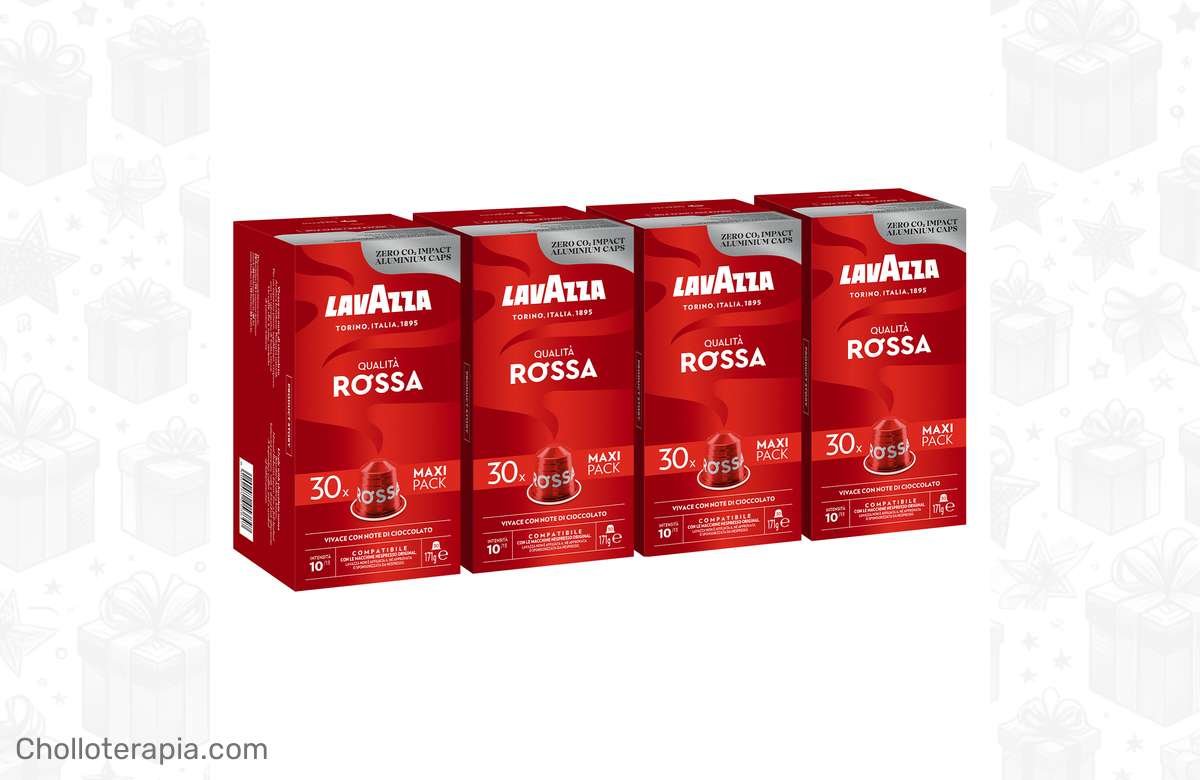 ¡Despierta tus sentidos con 120 cápsulas de café Lavazza Qualità Rossa!