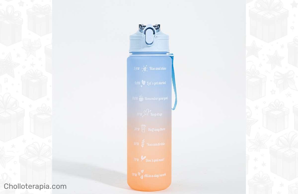 ¡Hidrátate sin parar en el gym con esta botella de 750ml!