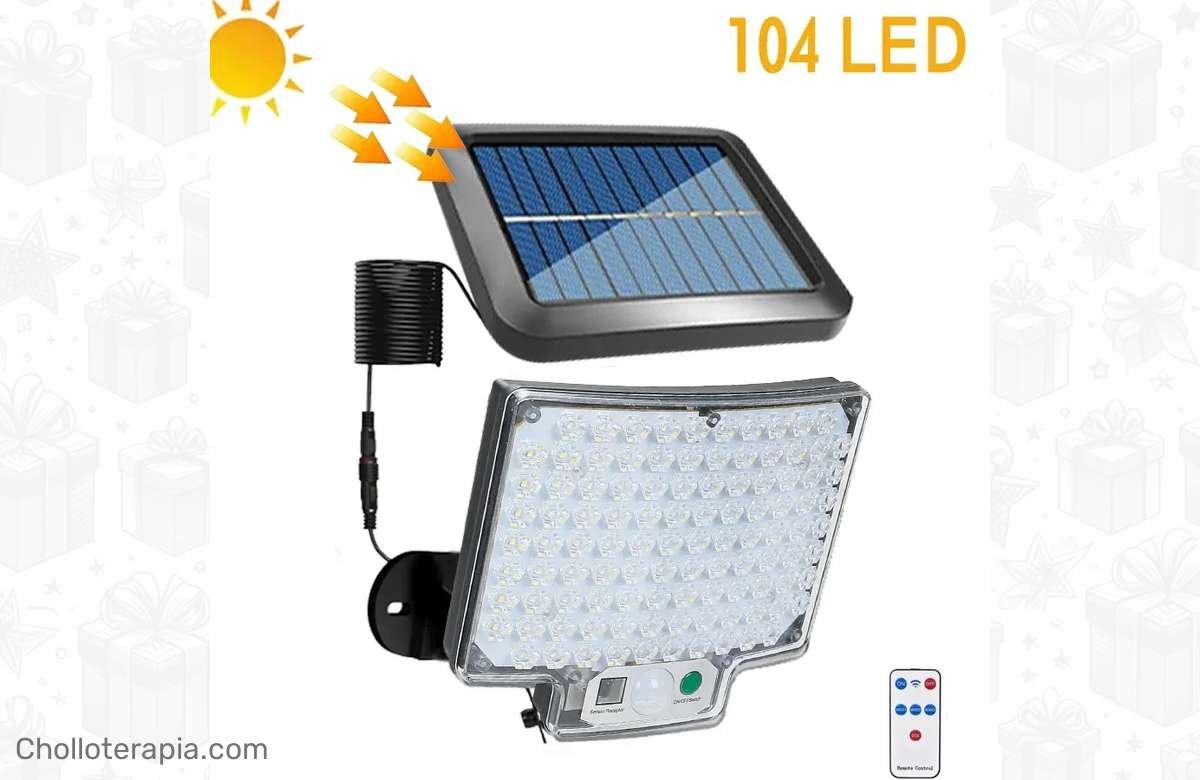 ¡Ilumina tu jardín con estilo y ahorra energía con esta lámpara solar LED!
