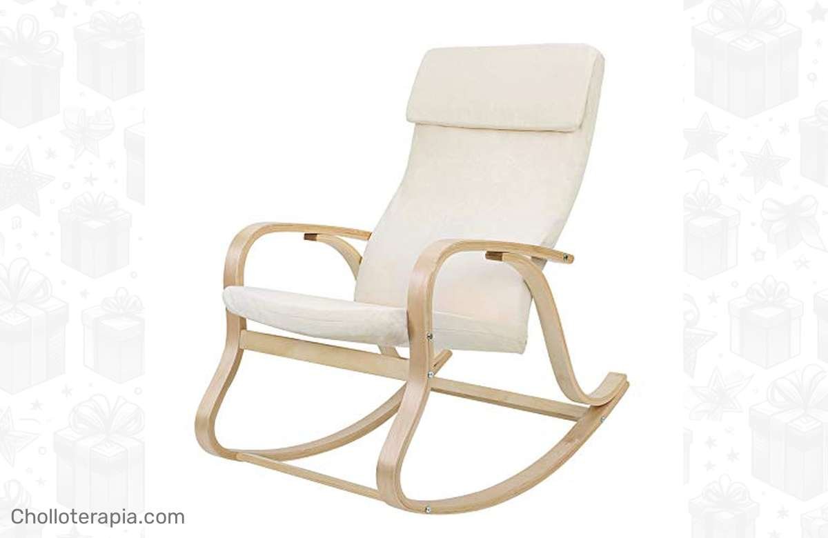 ¡Increíble oferta en la mecedora Songmics beige! ¡Consigue ya la tuya!