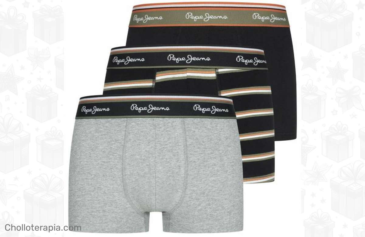 ¡Increíble oferta en pack de 3 calzoncillos Pepe Jeans Elijah! ¡No te quedes sin ellos!
