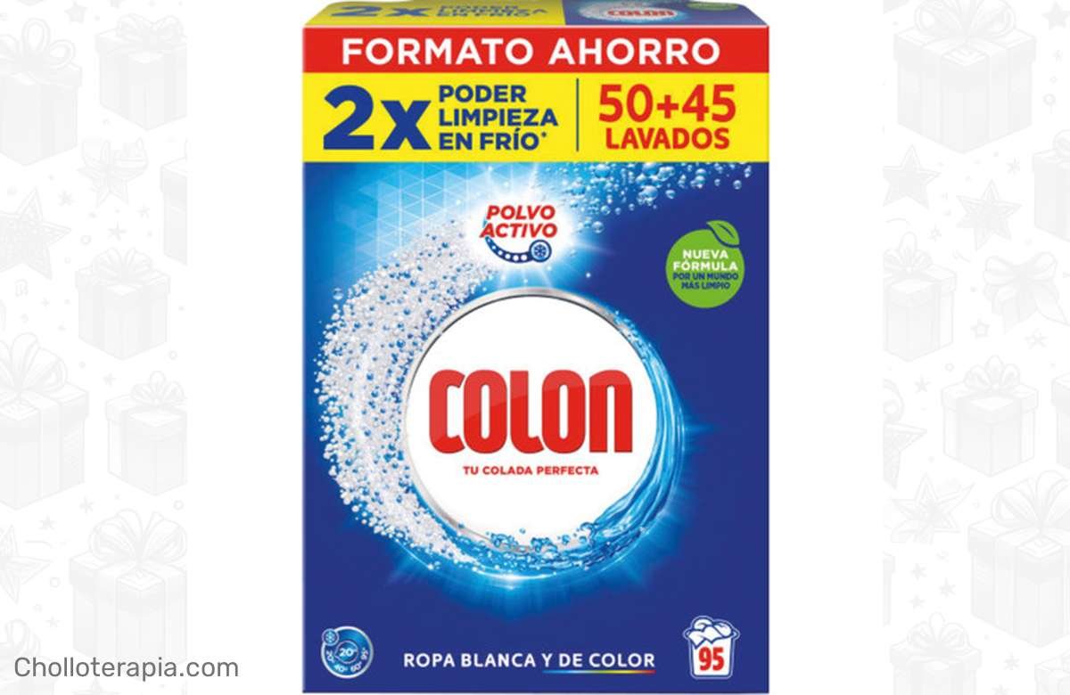 ¡Lavados para rato! Detergente Colon en Polvo: 95 lavados para tu ropa ¡No te quedes sin la oferta!