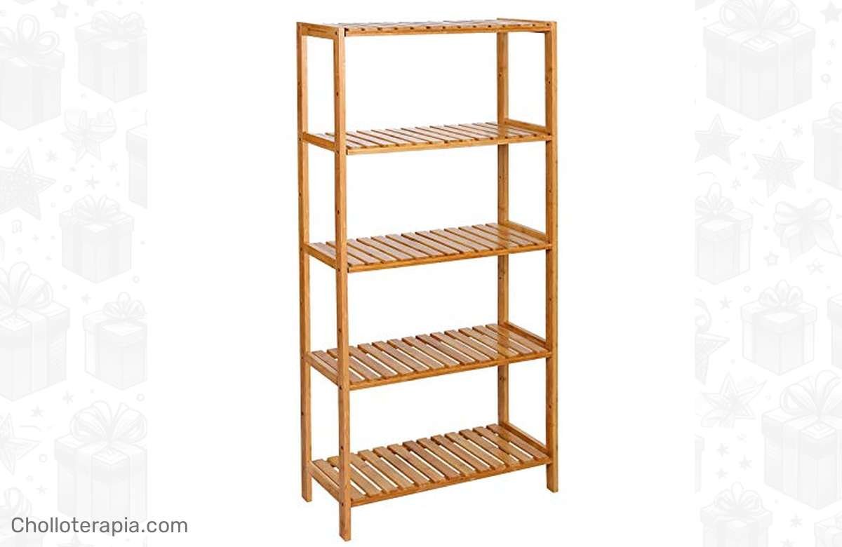 ¡No dejes pasar esta ganga! Organiza tu baño con el estante de bambú de Songmics al mejor precio.