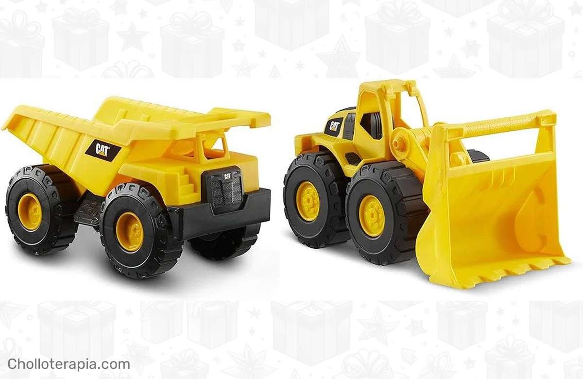 ¡No dejes pasar esta oportunidad de oro con la Flota de Construcción 2 Pack-Camión Volquete y Cargador de Ruedas CatToysOfficial! ¡Descuento increíble que no puedes dejar escapar! ¡Compra ya!