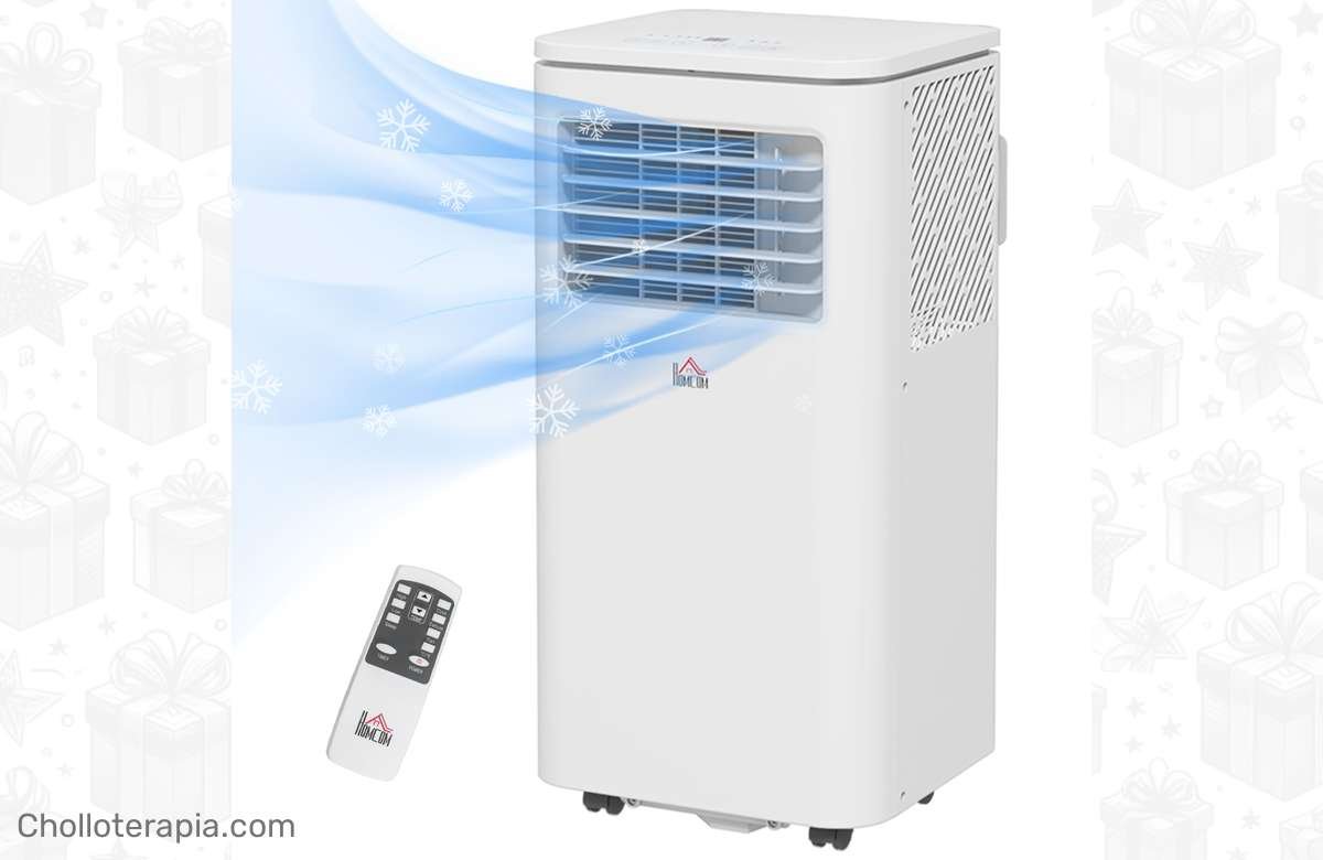 ¡No dejes que el calor te venza, llévate el HOMCOM Aire Acondicionado 7000 BTU!