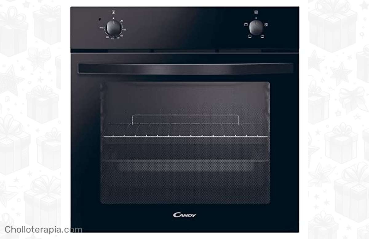 ¡No te lo pierdas! Horno Candy Negro con 70L de capacidad y 4 funciones ¡Aprovecha ya el descuento brutal!