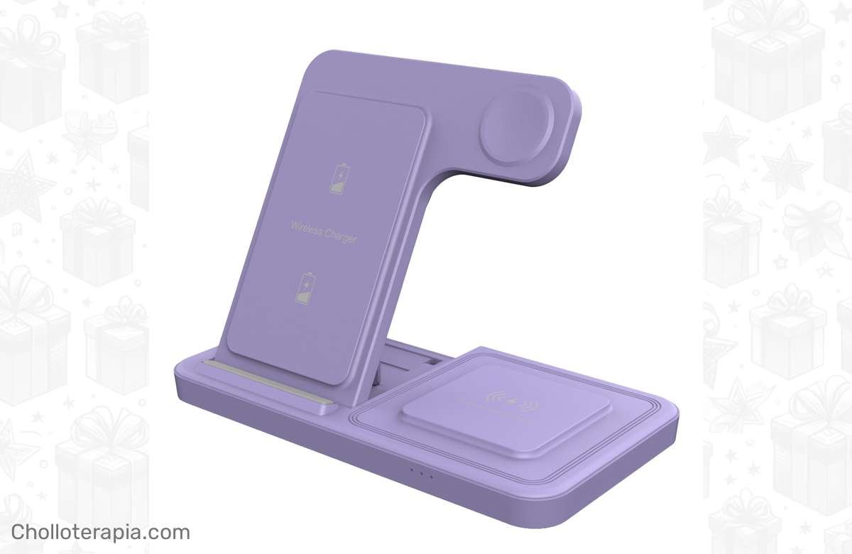 ¡No te pierdas esta ganga! Soporte de cargador inalámbrico para iPhone, Apple Watch y AirPods Pro